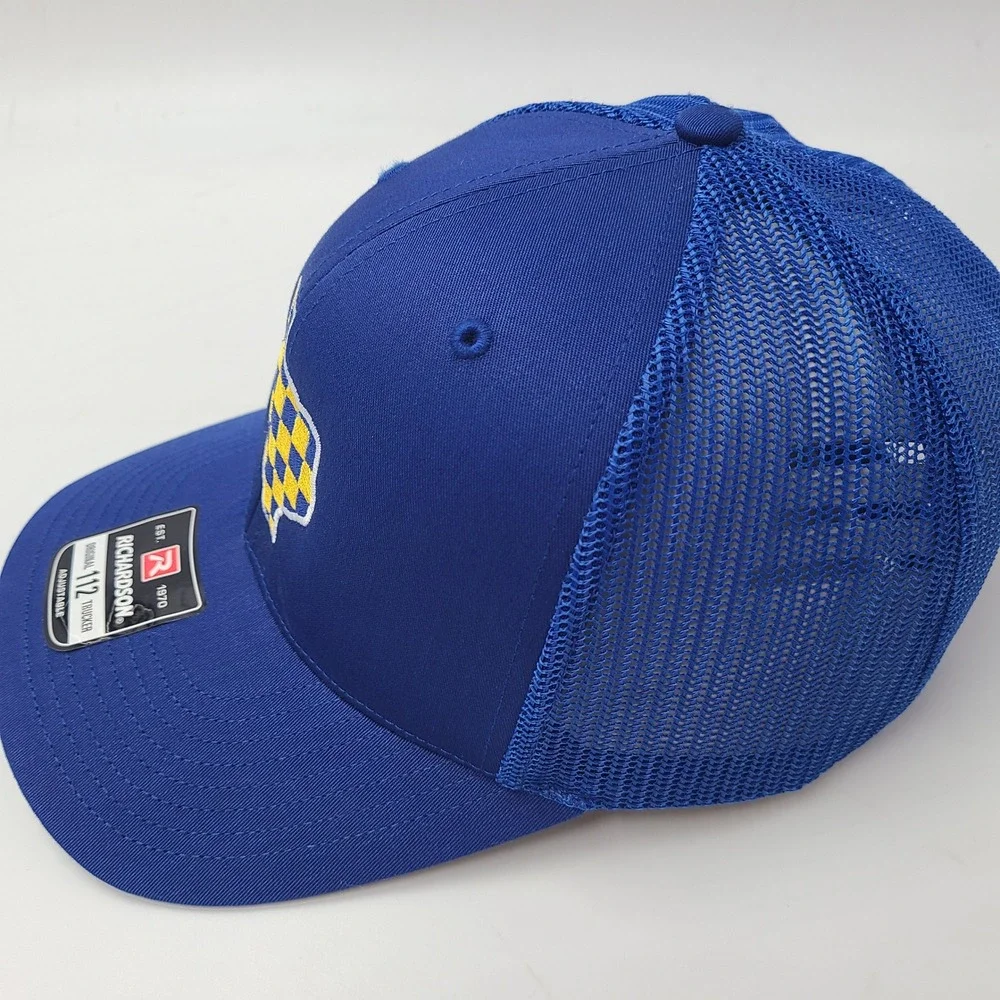 Texas Hat Snapback Trucker Mesh Richardson Blue Yellow State Checkered Flag Men‎